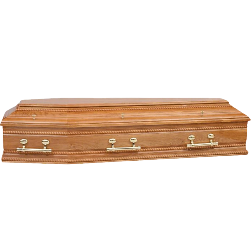 Belgian Style Oversize Oak Wood Coffin suppliers